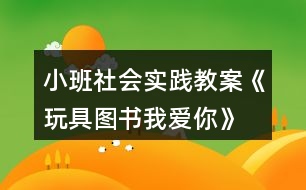 小班社會實踐教案《玩具、圖書我愛你》反思