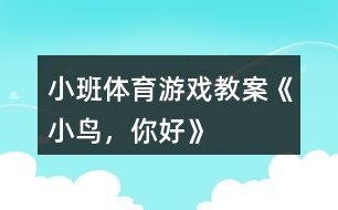 小班體育游戲教案《小鳥，你好》