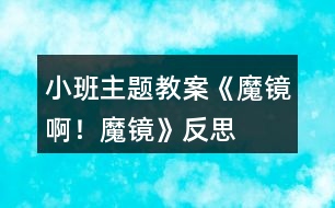 小班主題教案《魔鏡?。∧хR》反思