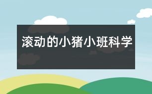 滾動(dòng)的小豬（小班科學(xué)）