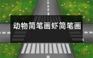 動物簡筆畫：蝦簡筆畫