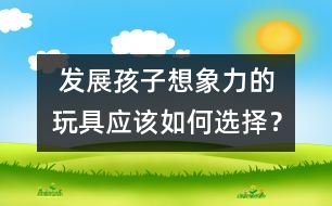  發(fā)展孩子想象力的玩具應(yīng)該如何選擇？