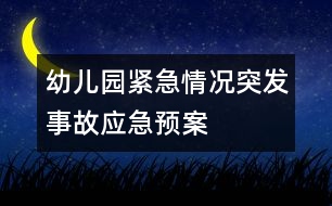 幼兒園緊急情況、突發(fā)事故應(yīng)急預(yù)案