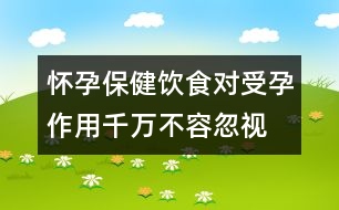 懷孕保?。猴嬍硨κ茉凶饔们f不容忽視