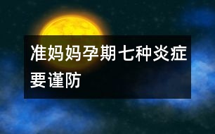 準媽媽孕期七種炎癥要謹防