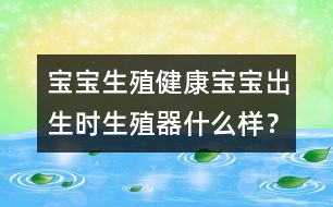 寶寶生殖健康：寶寶出生時(shí)生殖器什么樣？