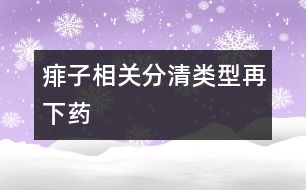 痱子相關：分清類型再下藥