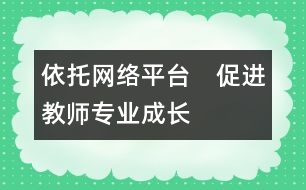 依托網(wǎng)絡(luò)平臺(tái)　促進(jìn)教師專(zhuān)業(yè)成長(zhǎng)