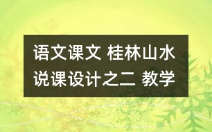 語(yǔ)文課文 桂林山水 說(shuō)課設(shè)計(jì)之二 教學(xué)資料