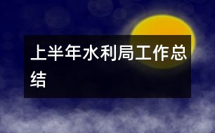 上半年水利局工作總結