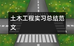 土木工程實習(xí)總結(jié)范文