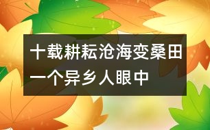 十載耕耘滄海變桑田——一個(gè)異鄉(xiāng)人眼中順德的變遷