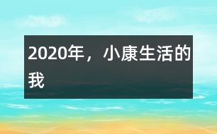 2020年，小康生活的我