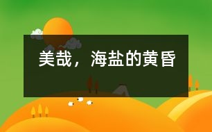 美哉，海鹽的黃昏