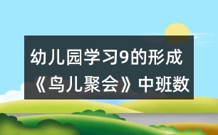幼兒園學(xué)習(xí)9的形成《鳥(niǎo)兒聚會(huì)》中班數(shù)學(xué)教案反思
