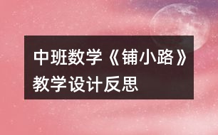 中班數學《鋪小路》教學設計反思