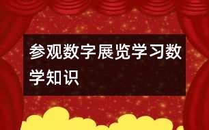 參觀數(shù)字展覽學(xué)習(xí)數(shù)學(xué)知識