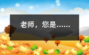 老師，您是……