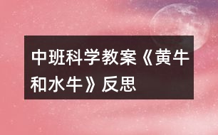 中班科學(xué)教案《黃牛和水?！贩此?></p>										
													<h3>1、中班科學(xué)教案《黃牛和水?！贩此?/h3><p>　　活動目標</p><p>　　1.比較黃牛和水牛的外形特征。</p><p>　　2.感知黃牛和水牛與人們生活的關(guān)系。</p><p>　　3.發(fā)展幼兒的觀察力、想象力。</p><p>　　4.對科學(xué)活動感興趣，能積極動手探索，尋找答案，感受探索的樂趣。</p><p>　　活動準備</p><p>　　課件準備：“黃牛和水?！苯M圖;《黃牛和水?！饭适乱纛l及圖片。</p><p>　　活動過程</p><p>　　一談話導(dǎo)入激發(fā)幼兒興趣</p><p>　　——你們見過牛嗎?見過什么牛?</p><p>　　——它是什么樣子的?在什么地方?在干什么?</p><p>　　二出示組圖引導(dǎo)幼兒比較黃牛和水牛外形的異同</p><p>　　1.出示組圖“黃牛和水牛-1”，認識黃牛和水牛。</p><p>　　2.出示組圖“黃牛和水牛-2”，比較黃牛和水牛的異同。</p><p>　　三播放音頻及圖片了解黃牛和水牛的不同本領(lǐng)</p><p>　　1.播放故事音頻及圖片《愛勞動的黃牛和水?！罚龑?dǎo)幼兒欣賞故事。</p><p>　　2.出示圖片“黃牛和水?！?，引導(dǎo)幼兒了解黃牛和水牛的不同本領(lǐng)。</p><p>　　教學(xué)反思：</p><p>　　活動一開始，我出示了黃牛和水牛的圖片，讓幼兒比較不同。另我比較高興的是小朋友觀察的很仔細，有的說兩只牛的角不一樣，黃牛的角比較小，水牛的角是大大的彎彎的。還有顏色不一樣，黃牛是黃棕色，水牛是灰黑色。還有點小朋友光看圖片是看不出來的，水牛的皮比較厚，黃牛的比較薄。更有小朋友說到黃牛是在地上，水牛是在水里的。然后我立馬詮釋了“黃牛耕地”和“水牛耕水田”的意思。還讓小朋友帶著問題去聽聽故事里，兩頭牛發(fā)生了什么事情。到底是誰最愛勞動?小朋友聽的很認真。還一起模仿了水牛和黃牛的對話，一起講了這個好聽的故事。</p><p>　　這節(jié)課雖然幼兒比較感興趣，一節(jié)課下來，幼兒也能達到我的要求，我反思后，因為這節(jié)課在說出黃牛和水牛不同和相同的地方時，要用到記錄表，所以我是直接告訴幼兒的，對于中班幼兒來說，不便于記住了，如果在幼兒說出黃牛和水牛相同和不同時，我用圖片的形式效果會更好，還有就是在講故事時，圖片有點少了，對于幼兒來說只能通過故事里的詞語知道黃牛是怎么樣的，水牛又是怎么樣的。其實并沒有真正的了解，所以需要老師多找一些黃牛和水牛的圖片，水牛喜歡在水里，可以找一些水牛在水里泡著的圖片，供幼兒觀察等。這樣幼兒就能更加了解黃牛和水牛了。</p><h3>2、中班科學(xué)教案《顏色變變變》含反思</h3><p><strong>活動目標：</strong></p><p>　　1.能正確進行三原色分類并大膽嘗試兩種色彩的混合，感受色彩的變化。</p><p>　　2.能用語言表達自己的發(fā)現(xiàn)，積極參與交流。</p><p>　　3.體驗玩變色游戲的樂趣，感受科學(xué)活動的樂趣。</p><p>　　4.積極參與活動，能用簡單的語言表達自己的感受。</p><p>　　5.培養(yǎng)幼兒敏銳的觀察能力。</p><p><strong>活動準備：</strong></p><p>　　透明飲料瓶若干個、塑料筐數(shù)個、瓶蓋數(shù)個、磁性黑板一塊、顏色圖標、顏色吊牌、棉布、音樂</p><p><strong>活動過程：</strong></p><p>　　(一)觀察、探索瓶子的秘密</p><p>　　1.魔法小游戲，引出魔法瓶。</p><p>　　2.觀察瓶里的水并說出其特征：無色透明。</p><p>　　(二)發(fā)現(xiàn)秘密，激發(fā)探索欲望</p><p>　　“瓶子里有秘密喲，待會我們一人拿一個看看有什么?</p><p>　　1.自由選擇瓶子(提取瓶要求)</p><p>　　2.游戲：跳動的瓶子(1)</p><p>　　3.交流：神奇的魔法瓶</p><p>　　“看看我們的瓶子有沒有什么變化啊?”“這是為什么呢?”(引導(dǎo)幼兒觀察)</p><p>　　(三)玩變色游戲，進行顏色分類。</p><p>　　“這兒還有好多神奇的瓶子呢(揭開遮布)，一個人拿一個，我們再來試一次吧?！?/p><p>　　1.游戲：跳動的瓶子(2)</p><p>　　(音樂開始)“動起來吧，讓瓶子里的水也跳動起來!”</p><p>　　2.觀察分類：按顏色分類</p><p>　　(1)“你們發(fā)現(xiàn)了什么?變成了什么顏色?</p><p>　　(2)“下面我們來玩一個舉瓶子的游戲：我數(shù)一，二，三，和我一樣顏色的舉起來，我要開始數(shù)啦，一，二，三。”</p><p>　　(四)再變顏色，探索秘密</p><p>　　1、魔法表演：顏色變變變</p><p>　　老師換瓶蓋變色，提問：“知道我怎么變的嗎?”</p><p>　　2、魔法揭秘：顏色怎么變的</p><p>　　細心的小朋友發(fā)現(xiàn)了，剛才魔法師換了一個瓶蓋，瓶子里水的顏色就又變了，那么，秘密到底在哪兒呢?</p><p>　　(1)觀察瓶蓋秘密</p><p>　　(2)談?wù)撍念伾推可w里的顏色之間的關(guān)系</p><p>　　(3)討論：水的顏色和瓶蓋里的顏色不同，會怎么樣?</p><p>　　(4)幼兒操作：顏色變變變</p><p>　　(5)操作交流：色彩真神奇</p><p><strong>活動反思</strong></p><p>　　本次活動中我分為了四個環(huán)節(jié)：即觀察、探索瓶子秘密;發(fā)現(xiàn)秘密，激發(fā)探索欲望;玩變色游戲，進行顏色分類;再變顏色揭示秘密。</p><p>　　第一環(huán)節(jié)：觀察探索瓶子秘密</p><p>　　首先以魔術(shù)師的身份出現(xiàn)可以快速地集中幼兒的注意力，激發(fā)他們的興趣。讓幼兒觀察瓶里的水，說出水的特征為后面的變色游戲做好鋪墊。</p><p>　　第二環(huán)節(jié)：發(fā)現(xiàn)秘密，激發(fā)探索欲望</p><p>　　中班幼兒注意的指向性還很不明確，且還沒有記錄的基礎(chǔ)，所以需要循序漸進地提出要求，逐步發(fā)現(xiàn)顏色變化的一些規(guī)律。這個環(huán)節(jié)上讓孩子通過放松的跳舞過程后觀察到魔術(shù)師與孩子的瓶里的水發(fā)生了不同變化，第一次激發(fā)了幼兒的探索興趣。</p><p>　　第三環(huán)節(jié)：玩變色游戲，進行顏色分類</p><p>　　這一過程同樣用和瓶子跳舞的游戲讓幼兒發(fā)現(xiàn)顏色的變化，活動中孩子看到自己瓶里的水發(fā)生了變化，非常高興，都和朋友交流自己的發(fā)現(xiàn)，并互相觀察顏色的不同(我的是紅色….)這將有助于發(fā)展孩子的合作能力，增加更多的相互交流與協(xié)作的機會。</p><p>　　第四環(huán)節(jié)：再變顏色揭示秘密</p><p>　　在這一環(huán)節(jié)我首先創(chuàng)設(shè)神秘的魔術(shù)氣氛讓幼兒觀察到顏色的再次變化，引導(dǎo)幼兒討論顏色變化的原因，知道瓶蓋的秘密，然后教師再示范換瓶蓋的過程并講明要求(為了使后面幼兒換瓶蓋記住操作過程)當(dāng)幼兒換瓶蓋看到自己手中瓶內(nèi)水的顏色變化后，我重點讓幼兒說說兩種不同的顏色碰在一起有沒有變化和有什么變化，讓幼兒通過語言、思維及教師所展示的圖標的相互作用，明晰自己的操作過程。并且知道小朋友變出了橙色、綠色、紫色的原因。通過這些多次用語言表達和理解，他們逐漸地明晰和建構(gòu)科學(xué)知識的經(jīng)驗，形成準確的表達方式。</p><p>　　整個環(huán)節(jié)中我注重激發(fā)孩子的探索興趣，滲透了學(xué)習(xí)習(xí)慣和規(guī)則意識的培養(yǎng)，(如瓶寶寶正休息要悄悄的，不擁擠的取放瓶子)從幾次的變色游戲中將活動一步步推向高潮，達到綱要中對科學(xué)領(lǐng)域的目標要求及本次活動的目標。</p><h3>3、中班科學(xué)教案《小小土豆》含反思</h3><p><strong>【活動目標】</strong></p><p>　　1、了解土豆的生長過程，激發(fā)探究植物奧秘的欲望。</p><p>　　2、知道到土豆的食用方法，喜歡吃土豆。</p><p>　　3、愿意大膽嘗試，并與同伴分享自己的心得。</p><p>　　4、通過實際操作，培養(yǎng)幼兒的動手操作能力。</p><p><strong>【活動準備】</strong></p><p>　　圖片：食用土豆的圖片，生長的土豆，發(fā)芽的土豆。</p><p><strong>【活動過程】</strong></p><p>　　一、出示薯片，引起幼兒的興趣教師：這是什么?你們吃過嗎?這是用什么做成的?</p><p>　　幼兒討論教師：這就是我們平時說的