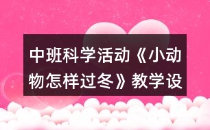 中班科學(xué)活動(dòng)《小動(dòng)物怎樣過冬》教學(xué)設(shè)計(jì)反思