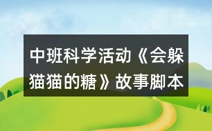 中班科學(xué)活動(dòng)《會躲貓貓的糖》故事腳本反思