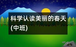 科學(xué)認讀——美麗的春天(中班)