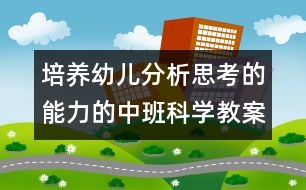 培養(yǎng)幼兒分析思考的能力的中班科學教案《磨豆?jié){》