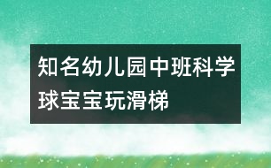 知名幼兒園中班科學：球寶寶玩滑梯