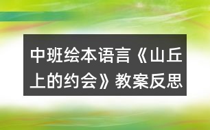 中班繪本語言《山丘上的約會》教案反思