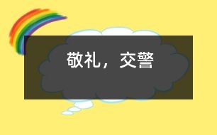 敬禮，交警