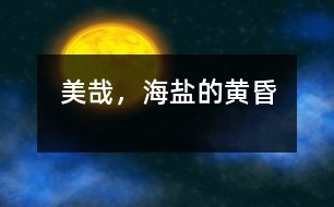 美哉，海鹽的黃昏