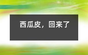 西瓜皮，回來(lái)了