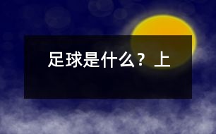 足球是什么？（上）