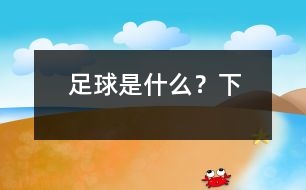 足球是什么？（下）