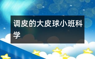 調(diào)皮的大皮球（小班科學）