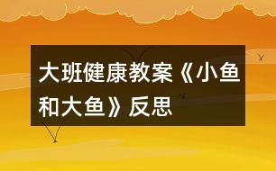 大班健康教案《小魚(yú)和大魚(yú)》反思
