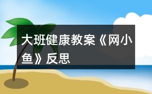 大班健康教案《網小魚》反思