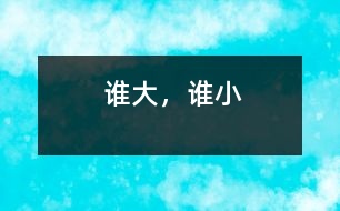 誰(shuí)大，誰(shuí)小