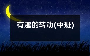 有趣的轉動(中班)