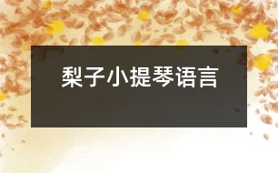 梨子小提琴（語(yǔ)言）