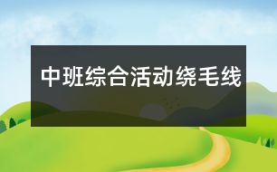 中班綜合活動(dòng)：繞毛線