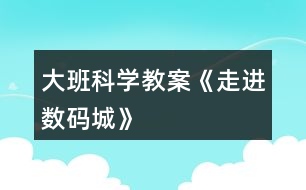 大班科學(xué)教案《走進數(shù)碼城》
