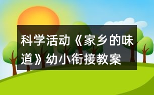 科學活動《家鄉(xiāng)的味道》幼小銜接教案