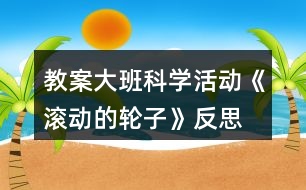 教案大班科學(xué)活動(dòng)《滾動(dòng)的輪子》反思