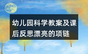 幼兒園科學(xué)教案及課后反思漂亮的項(xiàng)鏈
