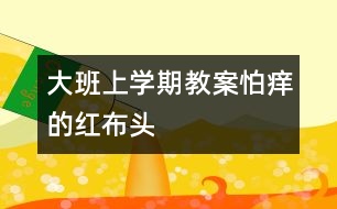 大班上學期教案怕癢的紅布頭