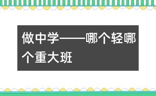 做中學(xué)――哪個輕、哪個重（大班）
