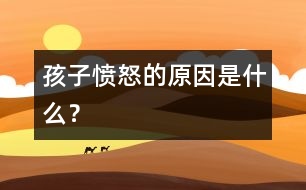 孩子憤怒的原因是什么？
