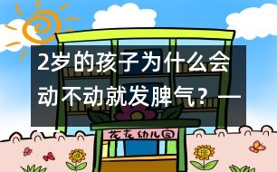 2歲的孩子為什么會動不動就發(fā)脾氣？――曹子芳回答