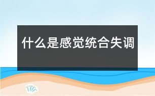 什么是感覺(jué)統(tǒng)合失調(diào)